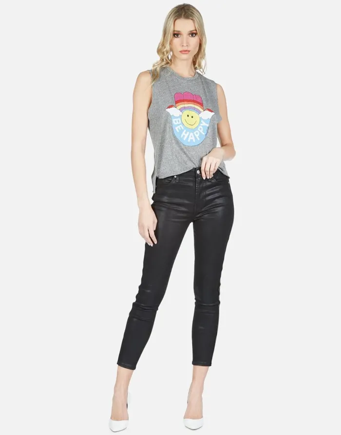 Women039s Kinzington Happy Hamsa Heather Grey Lauren Moshi Tanks