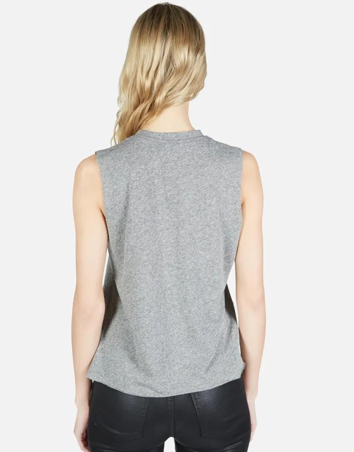 Women039s Kinzington Happy Hamsa Heather Grey Lauren Moshi Tanks