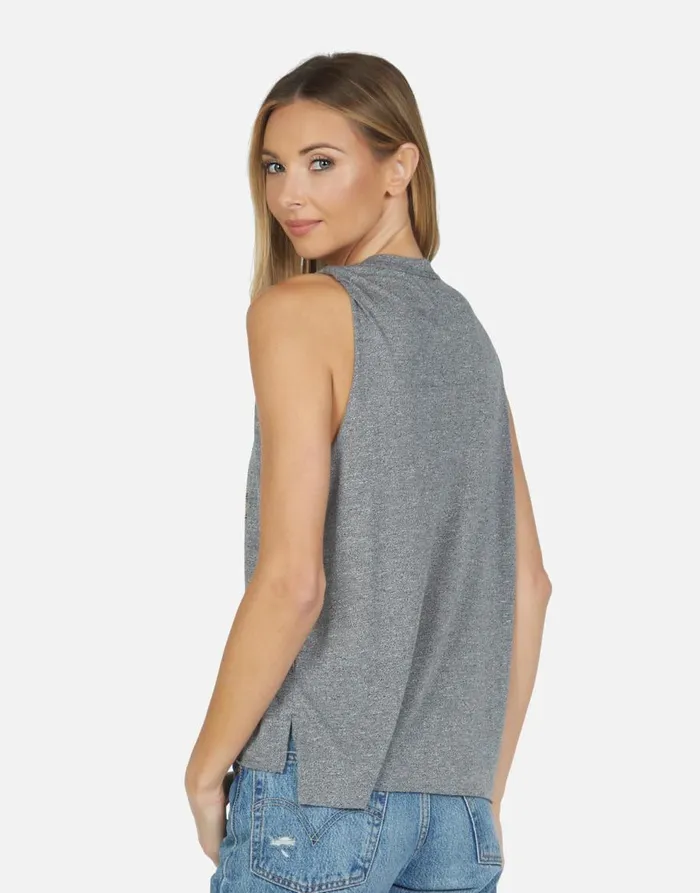 Women039s Kinzington Led Zeppelin Heather Grey Lauren Moshi Tanks
