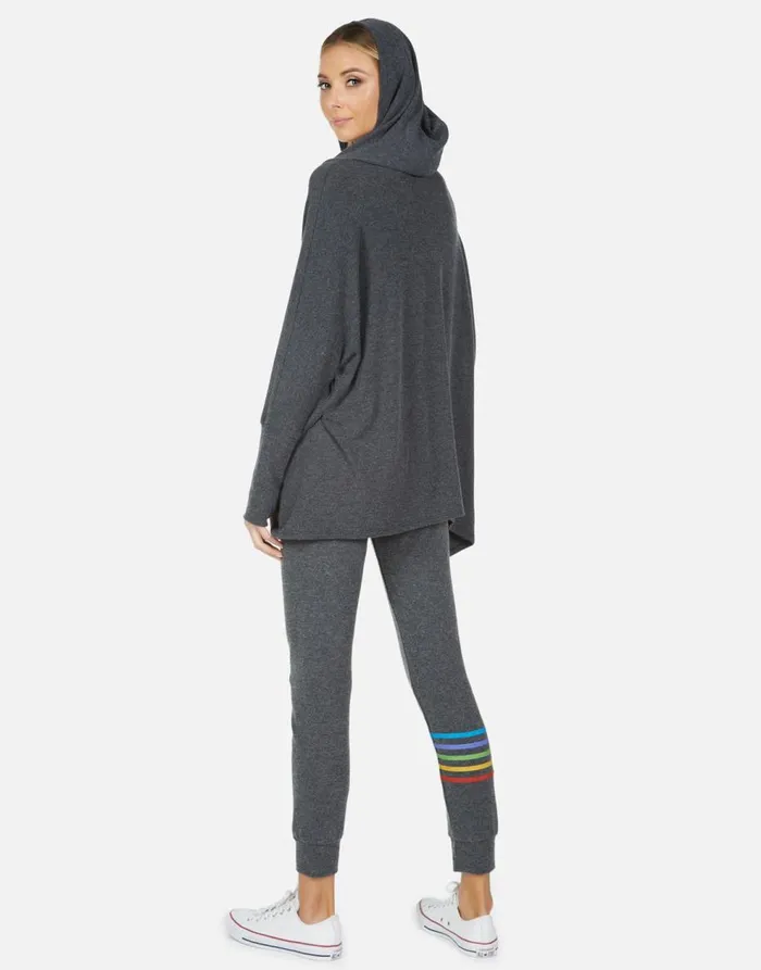 Women039s Kizzy Bone Diamond Heather Black Lauren Moshi Long Sweatpants
