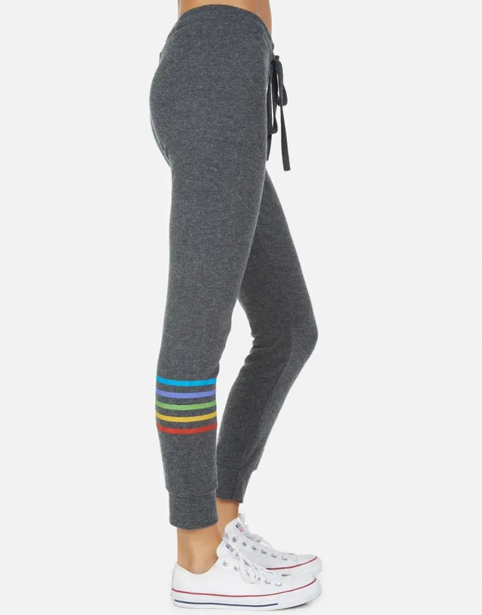 Women039s Kizzy Bone Diamond Heather Black Lauren Moshi Long Sweatpants