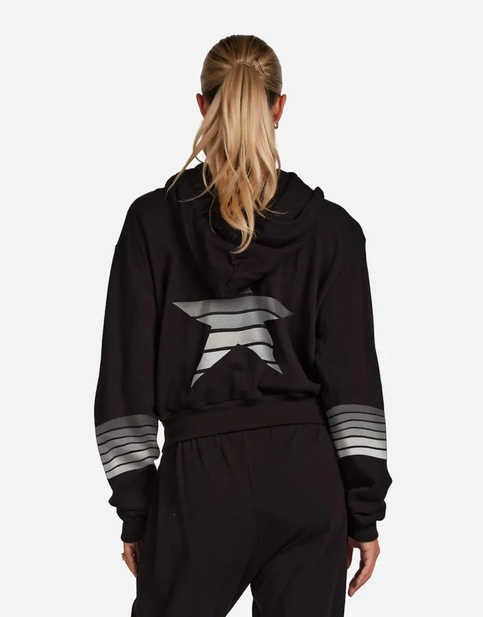 Women039s Lachelle Ombre Star Black Lauren Moshi Long Sleeve