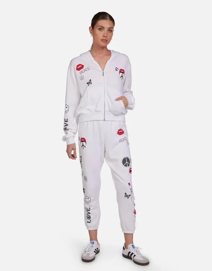 Women039s Lachelle Peace Elements White Lauren Moshi Hoodies