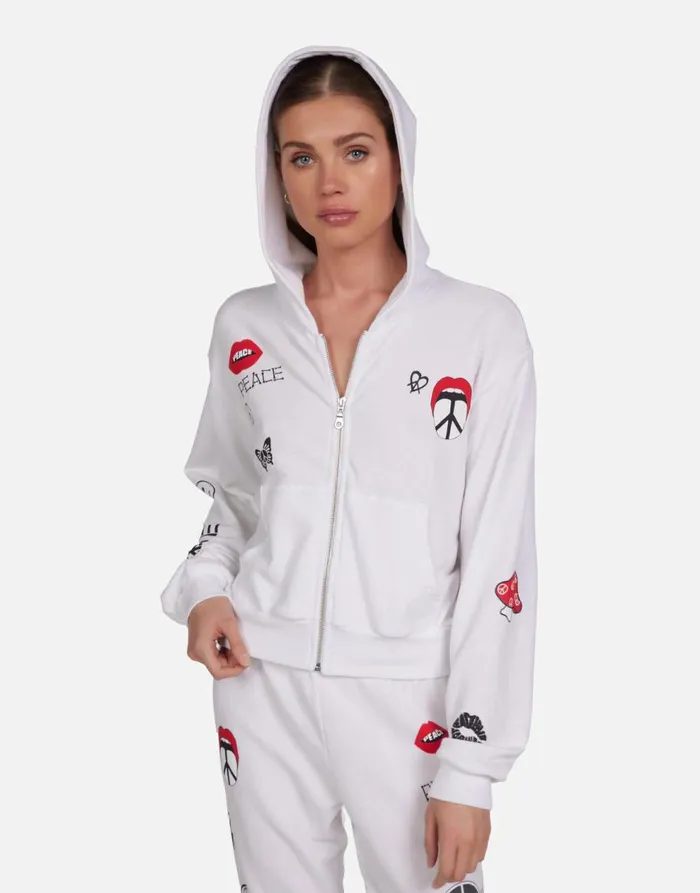 Women039s Lachelle Peace Elements White Lauren Moshi Hoodies