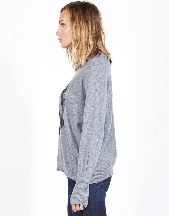 Women039s Ladona Vintage Peace Charcoal Lauren Moshi Sweaters and Knits