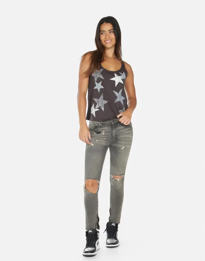Women039s Maisie Crystal Multi Stars Onyx Lauren Moshi Tanks