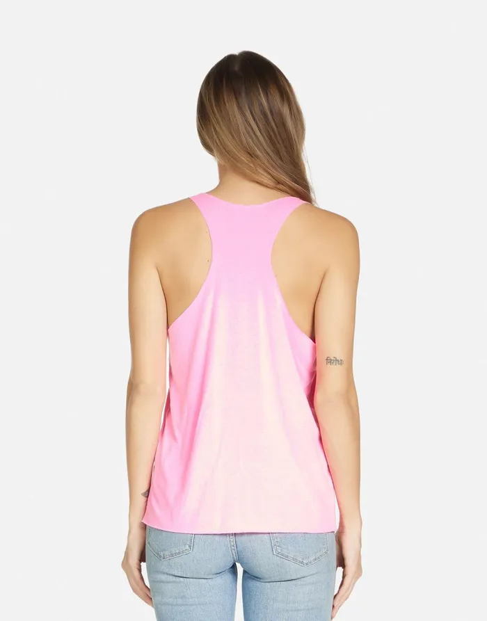 Women039s Maisie Rose Lip Neon Pink Lauren Moshi Tanks