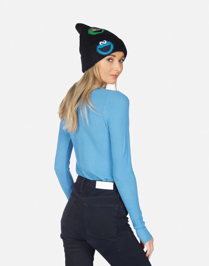 Women039s McKinley Crystal Cookie Monster Riptide Lauren Moshi Long Sleeve