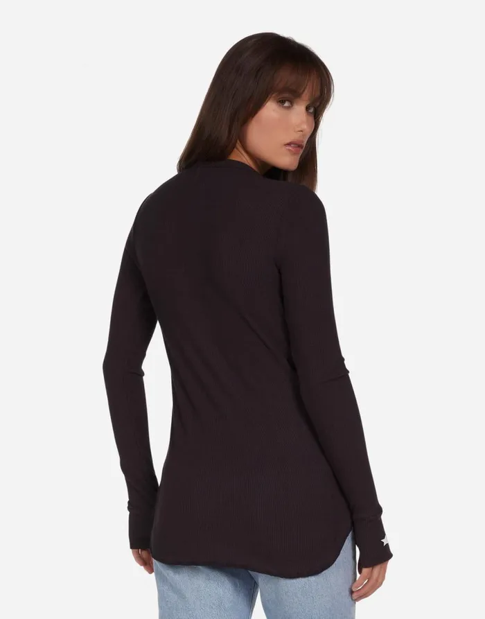 Women039s McKinley Mushroom Peace Onyx Lauren Moshi Long Sleeve