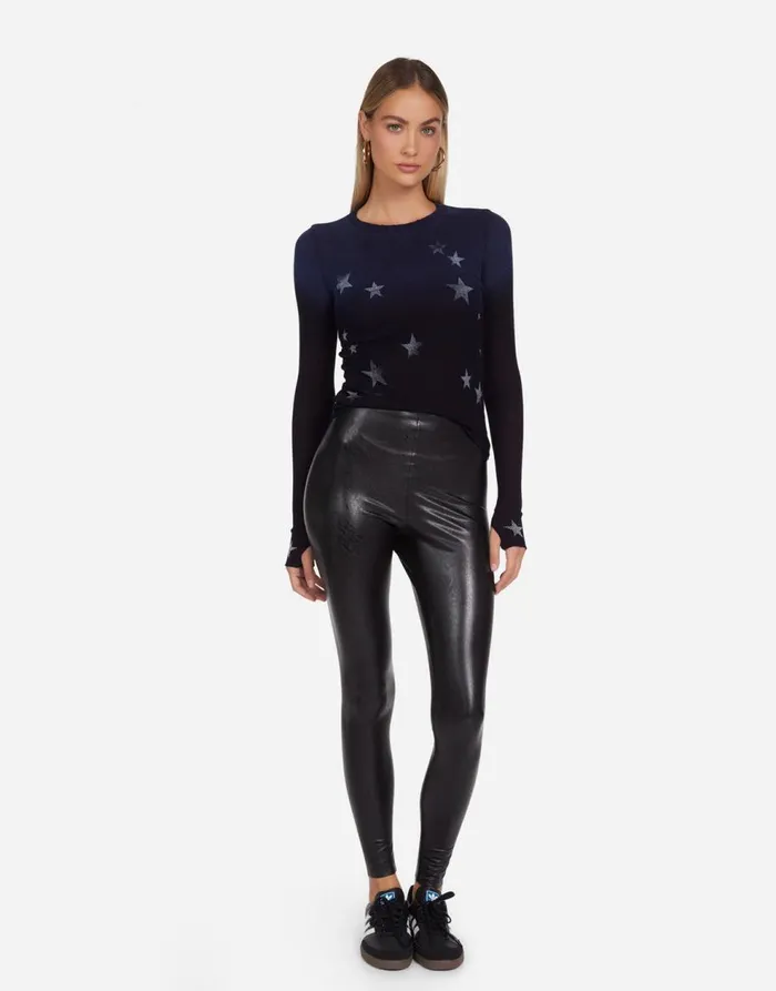 Women039s McKinley Vintage Stars Navy Ombre Lauren Moshi Long Sleeve
