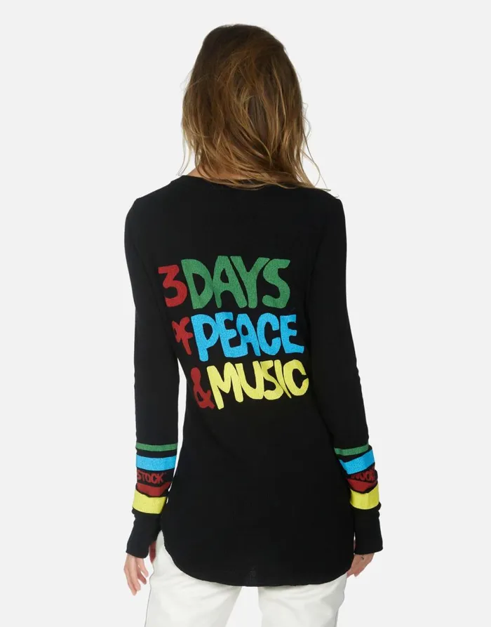 Women039s McKinley Woodstock Lip Black Lauren Moshi Long Sleeve