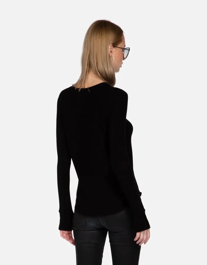 Women039s McKinley X Diamond Cat Black Lauren Moshi Long Sleeve