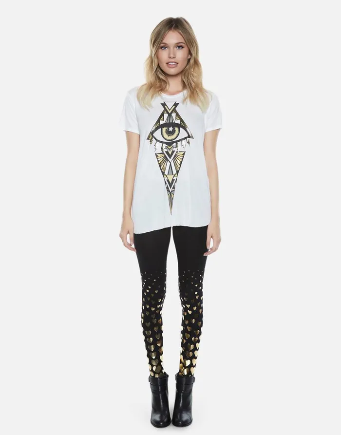 Women039sMen039s Shae All Over Foil Hearts Black Lauren Moshi Hoodies