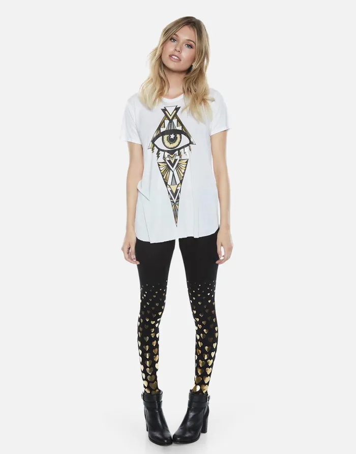 Women039sMen039s Shae All Over Foil Hearts Black Lauren Moshi Hoodies