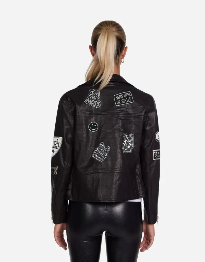 Women039s Posey Rock U0026 Roll Patches Black Lauren Moshi Jackets