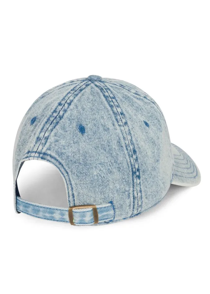 Women039s Reina Rainbow Mouth Patch Washed Denim Lauren Moshi Hats Women039s Reina Rainbow Mouth Patch Washed Denim Lauren Moshi Hats