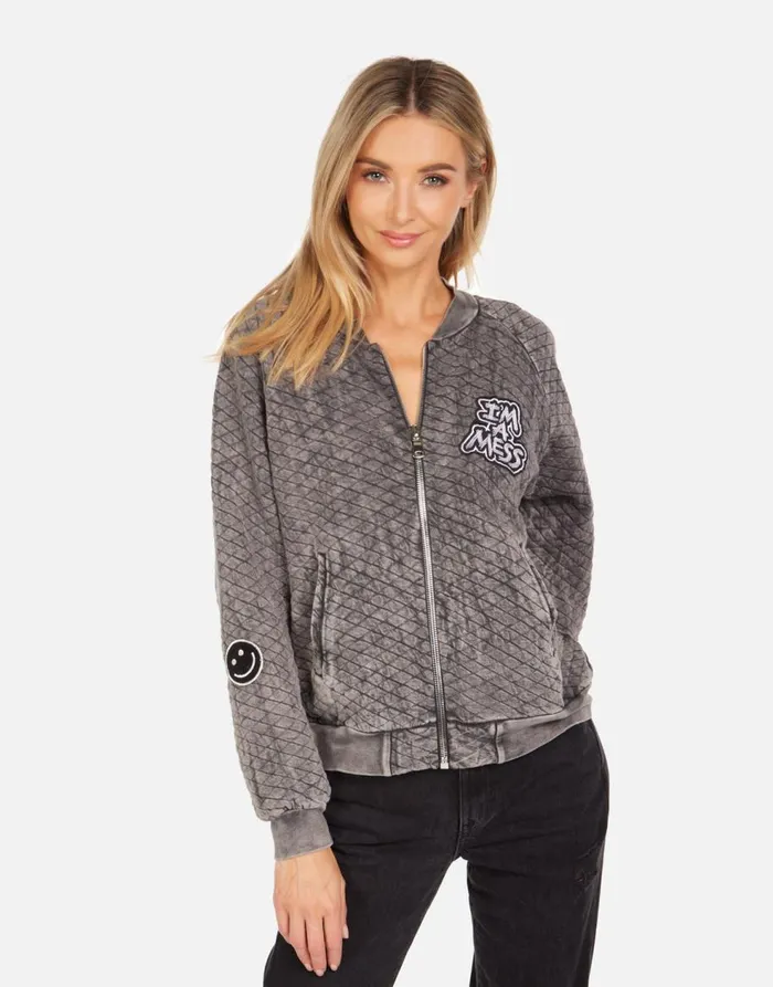 Women039s Sherine X Crystal Tiger Peace Black Mineral Lauren Moshi Jackets