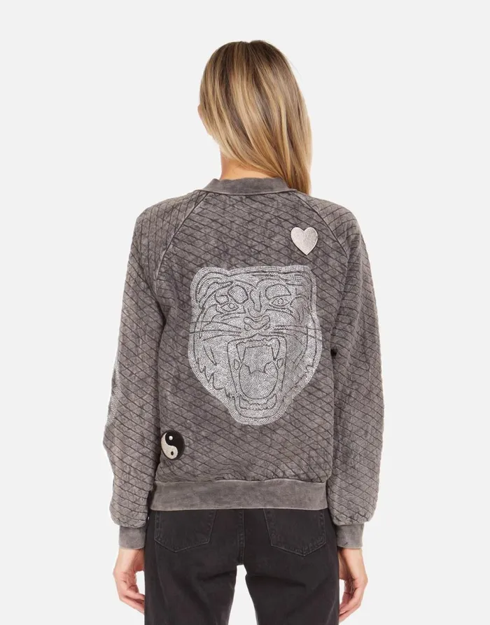 Women039s Sherine X Crystal Tiger Peace Black Mineral Lauren Moshi Jackets