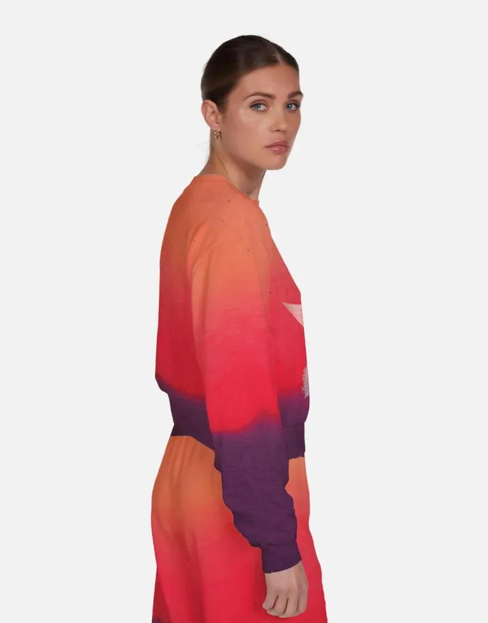 Women039s Spalding Cracked Star Malibu Skies Lauren Moshi Long Sleeve