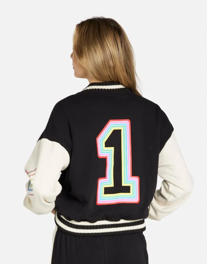 Women039s Taissa 1 Love Rainbow Lip Blackbone Lauren Moshi Jackets