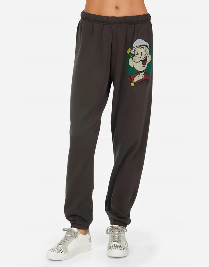 Women039s Tanzy Vintage Popeye Vintage Black Lauren Moshi Long Sweatpants