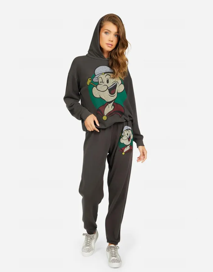 Women039s Tanzy Vintage Popeye Vintage Black Lauren Moshi Long Sweatpants