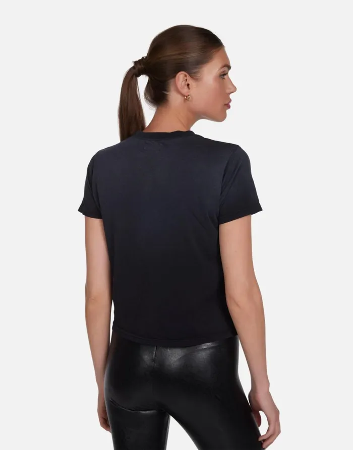 Women039s Ursula Ombre Cracked Star Jet Black Ombre Lauren Moshi Short Sleeve