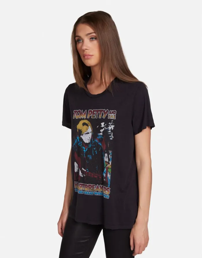 Women039s Wolf Tom Petty Rock N Roll Onyx Lauren Moshi Short Sleeve