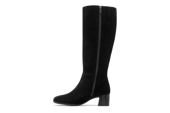 Women ABEO Footwear Boots Avenue Tall Black Suede Women ABEO Footwear Boots Avenue Tall Black Suede