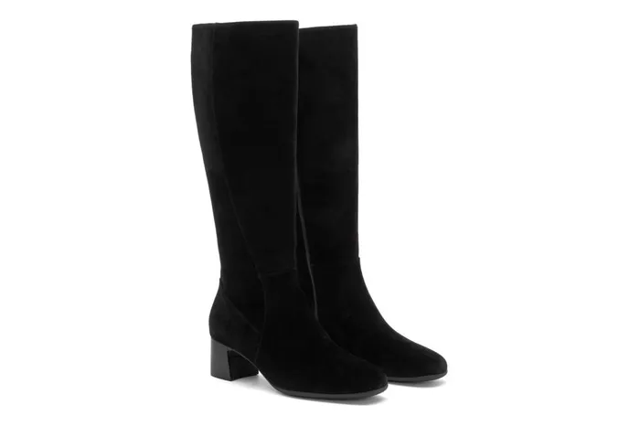 Women ABEO Footwear Boots Avenue Tall Black Suede Women ABEO Footwear Boots Avenue Tall Black Suede