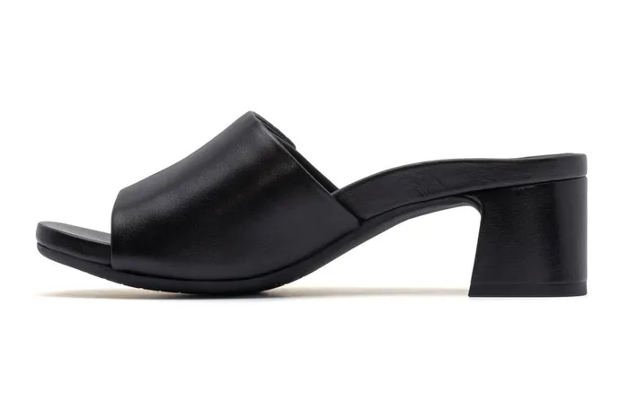 Women ABEO Footwear Dress Avenue Slide Black Leather Women ABEO Footwear Dress Avenue Slide Black Leather