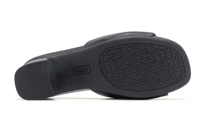 Women ABEO Footwear Dress Avenue Slide Black Leather Women ABEO Footwear Dress Avenue Slide Black Leather