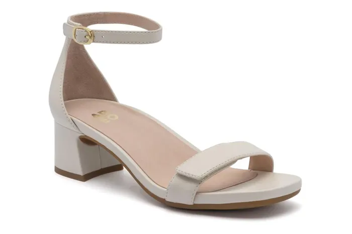 Women ABEO Footwear Dress Avenue Strap Off White Leather