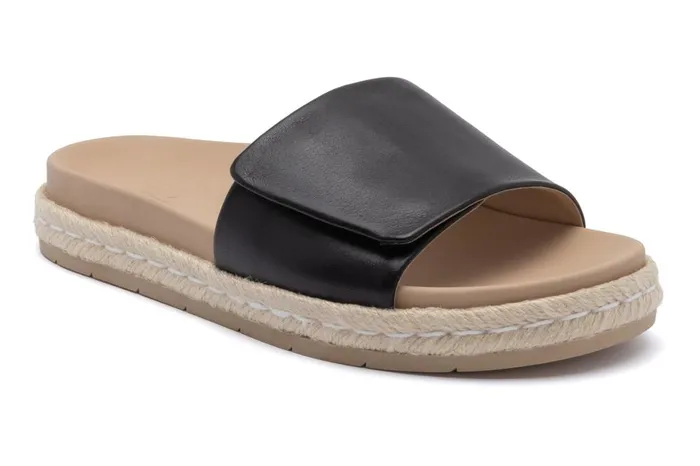 Women ABEO Footwear Sandals Isle Slide Black Leather