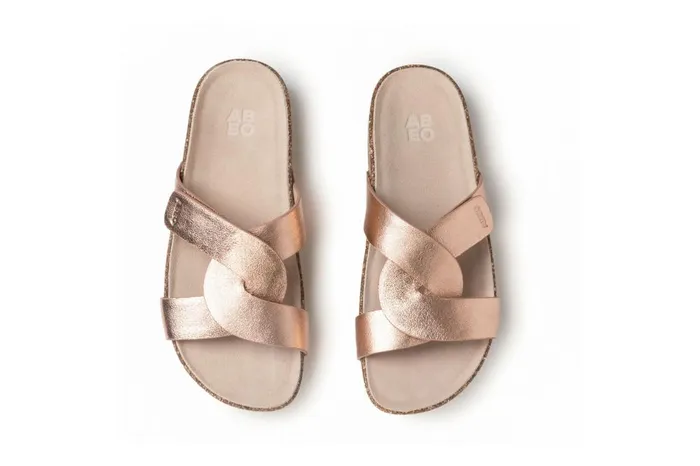 Women ABEO Footwear Sandals Lanai Slide Rose Gold Women ABEO Footwear Sandals Lanai Slide Rose Gold