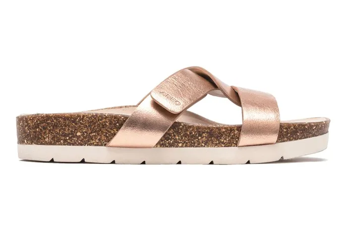 Women ABEO Footwear Sandals Lanai Slide Rose Gold Women ABEO Footwear Sandals Lanai Slide Rose Gold