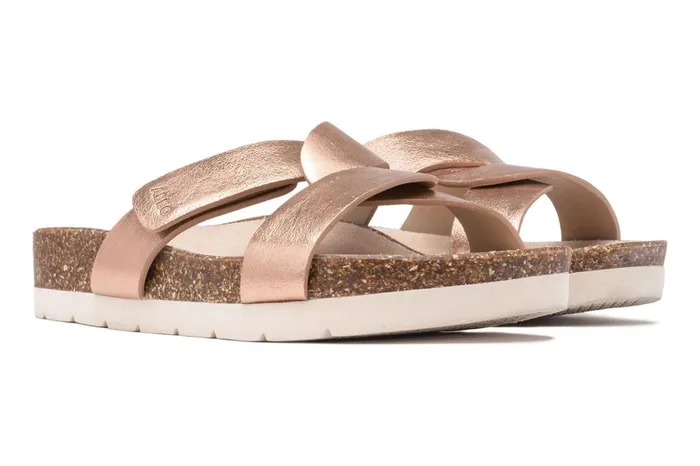 Women ABEO Footwear Sandals Lanai Slide Rose Gold Women ABEO Footwear Sandals Lanai Slide Rose Gold