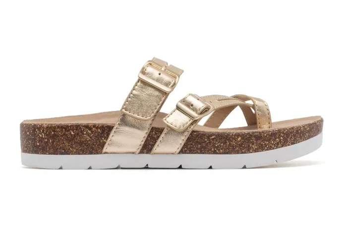 Women ABEO Footwear Sandals Lanai Thong Sandal Light Gold Women ABEO Footwear Sandals Lanai Thong Sandal Light Gold