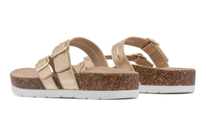 Women ABEO Footwear Sandals Lanai Thong Sandal Light Gold Women ABEO Footwear Sandals Lanai Thong Sandal Light Gold