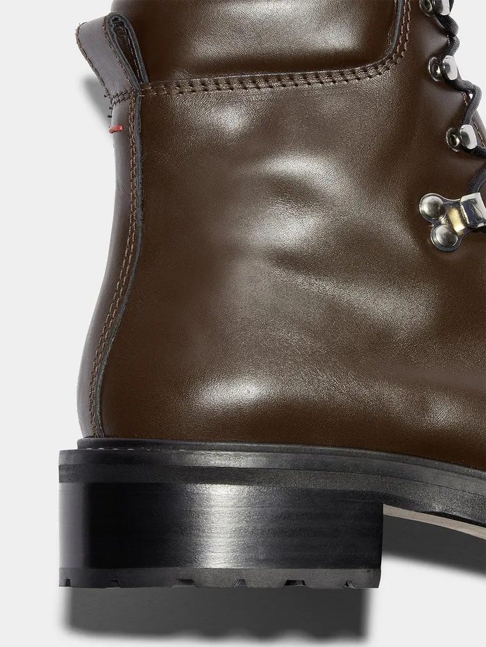 Women Aeyde FIONA Moka Hiking Boot Aeyde Ankle Boots