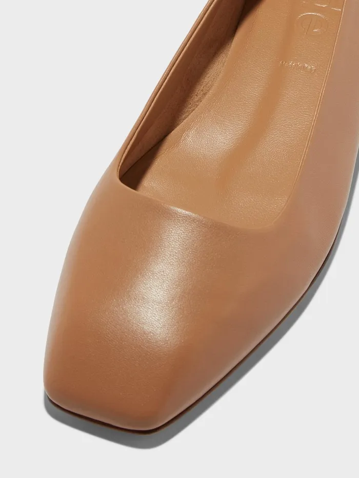 Women Aeyde IDA Hazelnut Ballet Flat Aeyde Flats