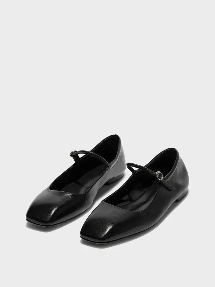 Women Aeyde UMA Black Mary Jane Flat Aeyde Flats