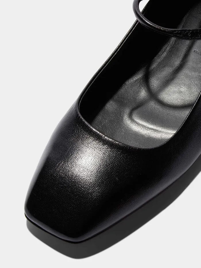 Women Aeyde UMA Black Mary Jane Flat Aeyde Flats
