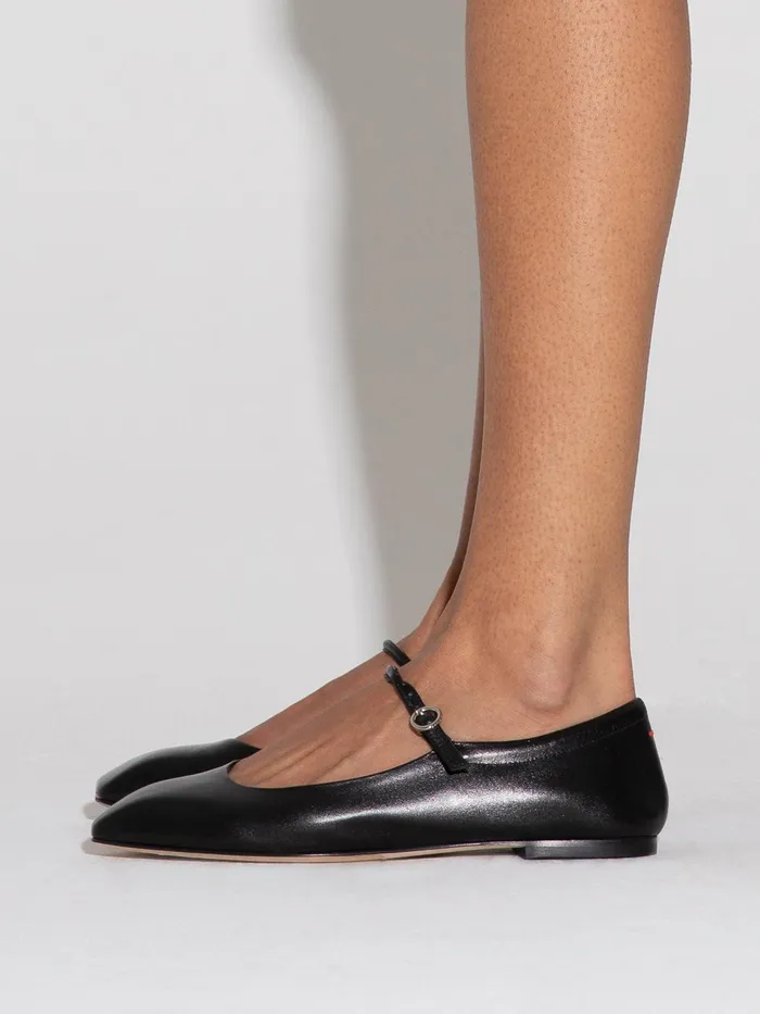 Women Aeyde UMA Black Mary Jane Flat Aeyde Flats