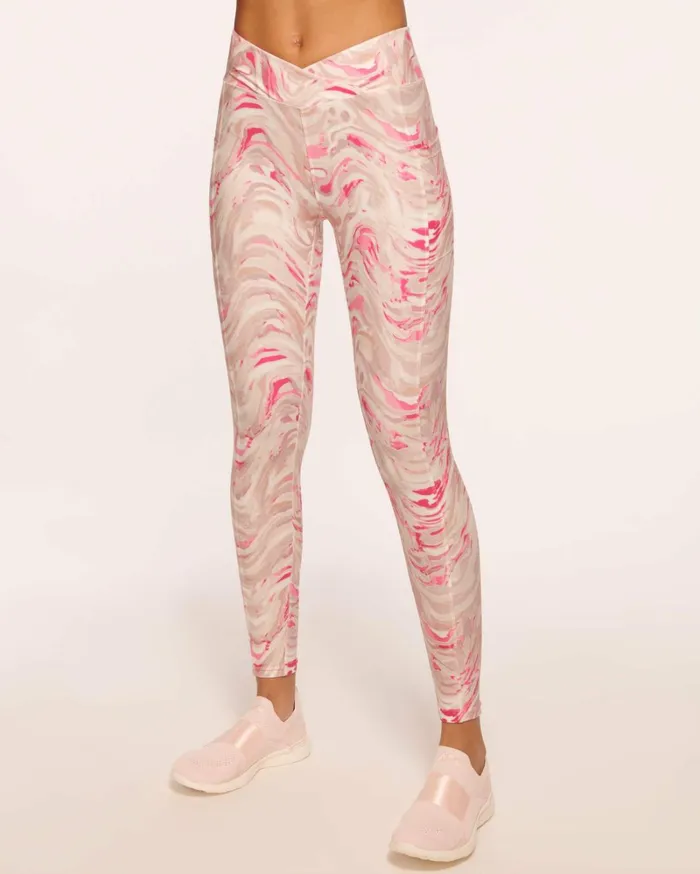 Women Alaiya Crossover Legging Rose Wave Ramy Brook Activewear
