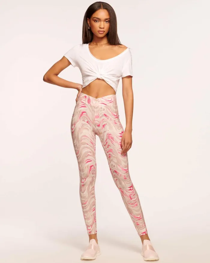 Women Alaiya Crossover Legging Rose Wave Ramy Brook Activewear