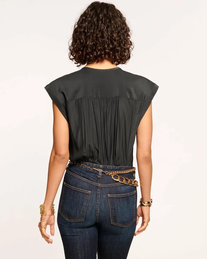 Women Amelia Button Down Top Black Ramy Brook Tops Women Amelia Button Down Top Black Ramy Brook Tops