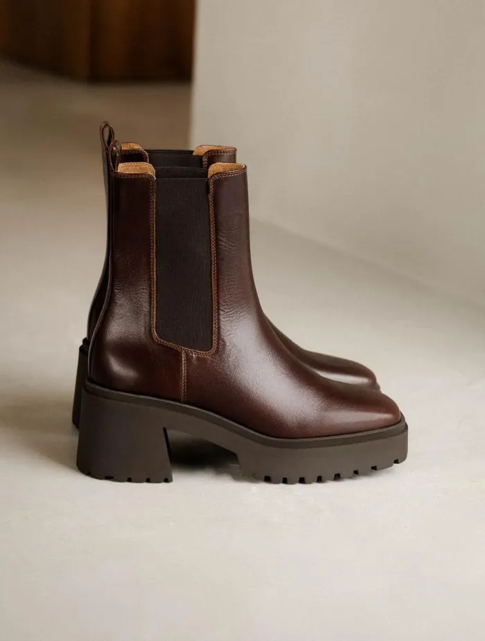 Women Ankle Boots Bobbies Amara Irish Coffee