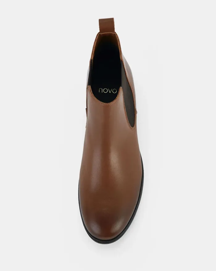 Women Ankle Boots NOVO Shoes DECLAN TAN