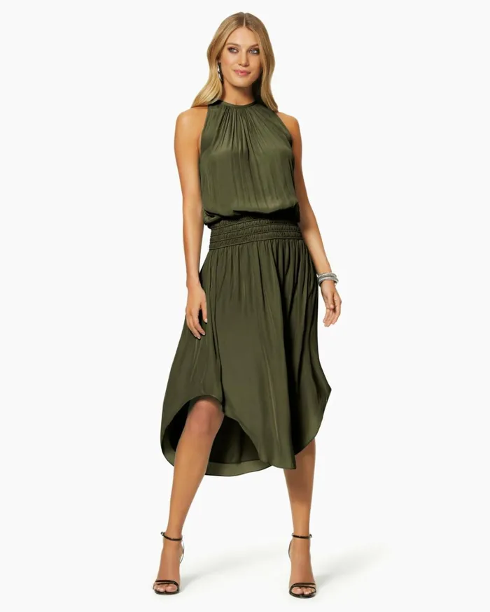 Women Audrey Smocked Midi Dress Ivory Ramy Brook Dresses Women Audrey Smocked Midi Dress Ivory Ramy Brook Dresses